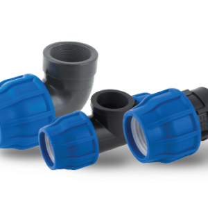 Klemmfittings mit Innengewinde 125 mm (Blaue Serie)