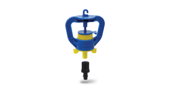 Minisprinkler lungo raggio con deflettore