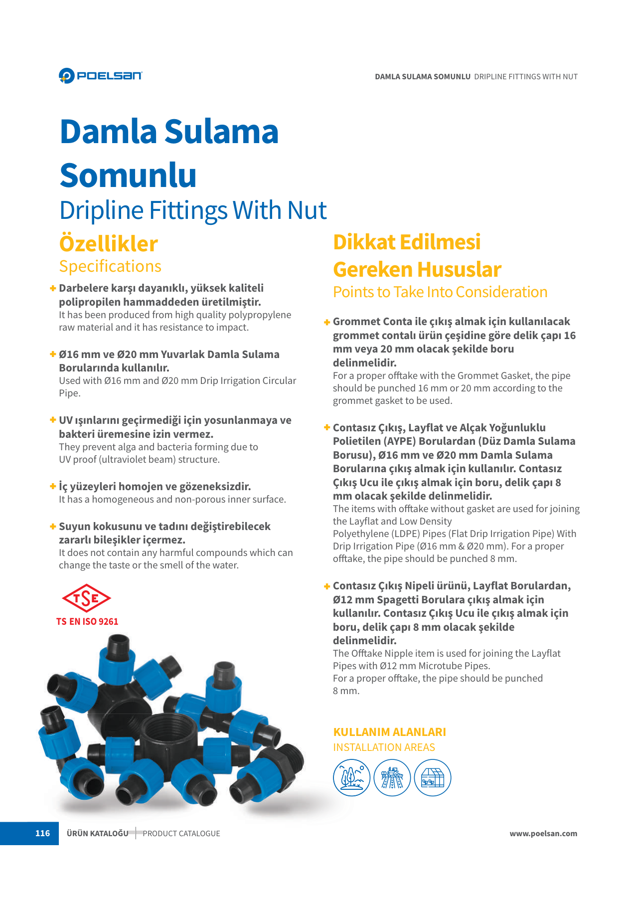 Druppelslang-T-stuk met wartelmoer - Afbeelding 2